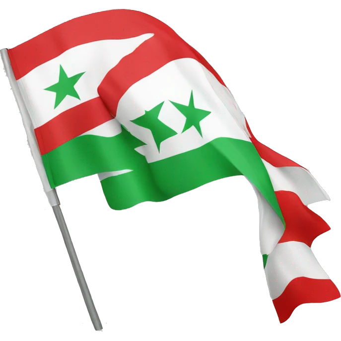Flag of the Syrian revolution emoji
