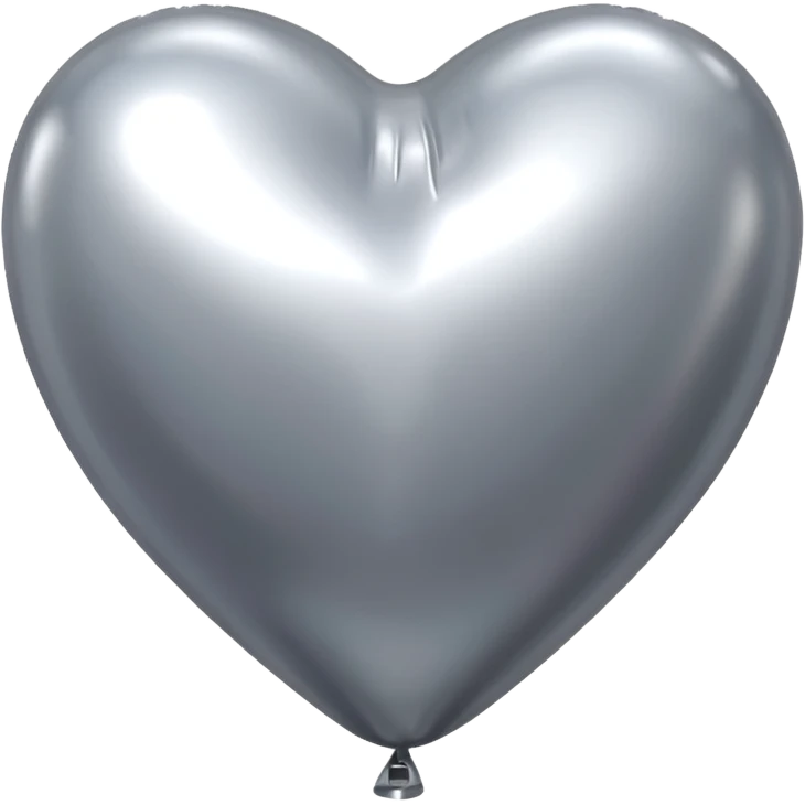 silver heart baloon emoji
