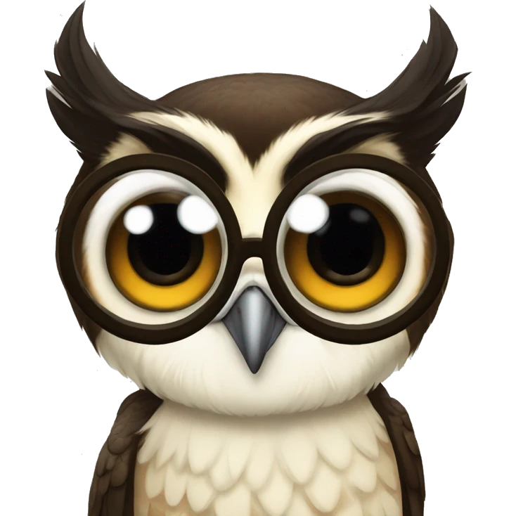 Spectacled owl emoji