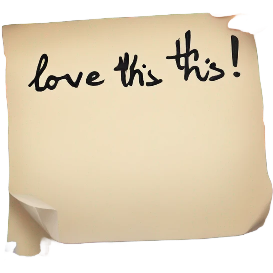 paper that says love this flowers emoji