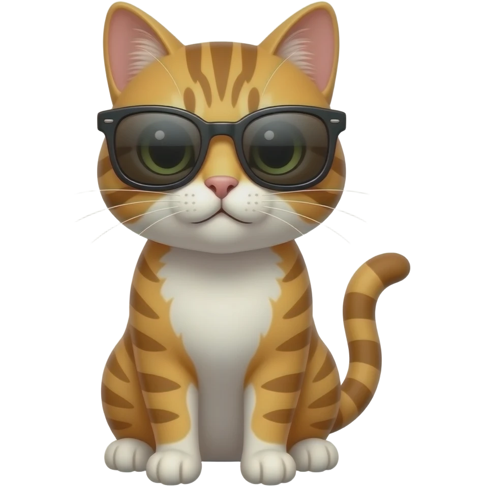 Cat wearing sunglasses emoji