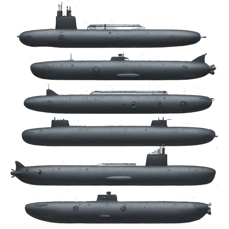 Submarine black emoji