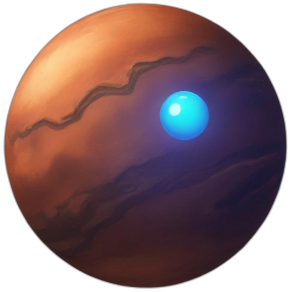 Planet Mars sphere emoji