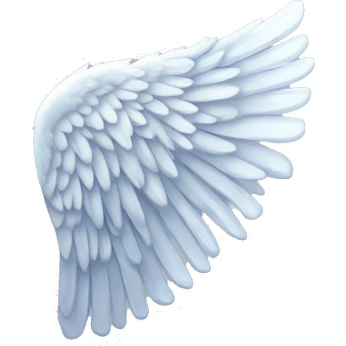 Iced angel wing just one wing emoji
