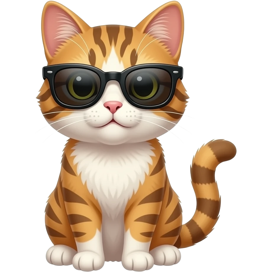 Cat wearing sunglasses emoji