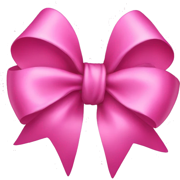 pink bow emoji