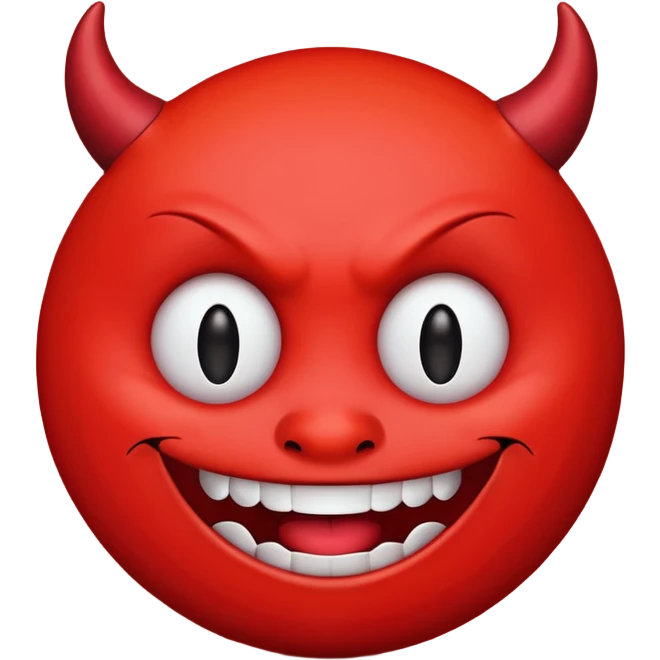 Devil smiley face  emoji