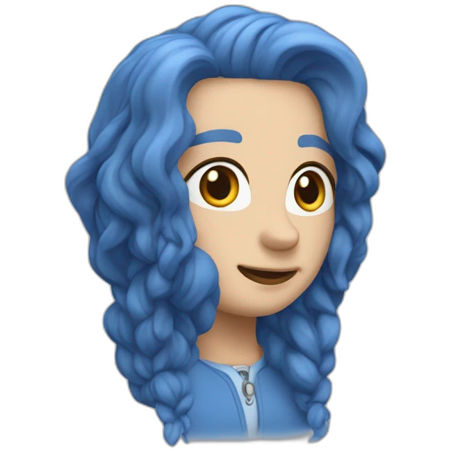 Ein blauer Kreis mit einem weißen Haken darin. emoji