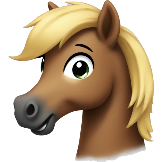 funny cute pony emoji