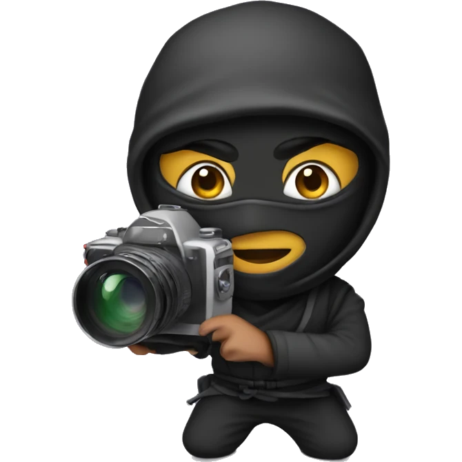 ninja with a cinema camera emoji