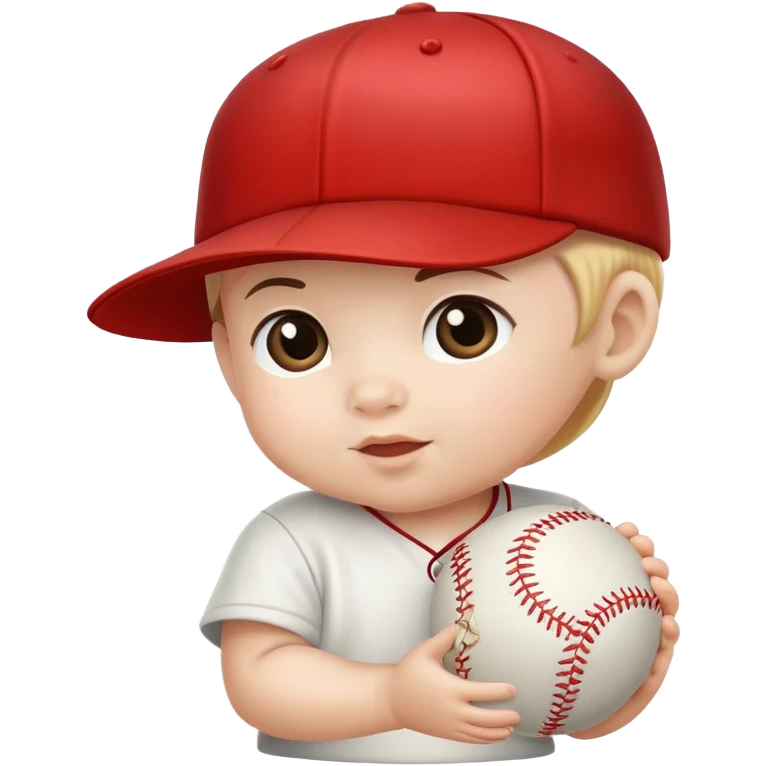 Baby with a baseball hat  emoji