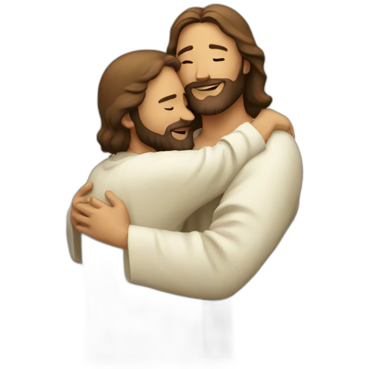 jesus christ hugging someone emoji