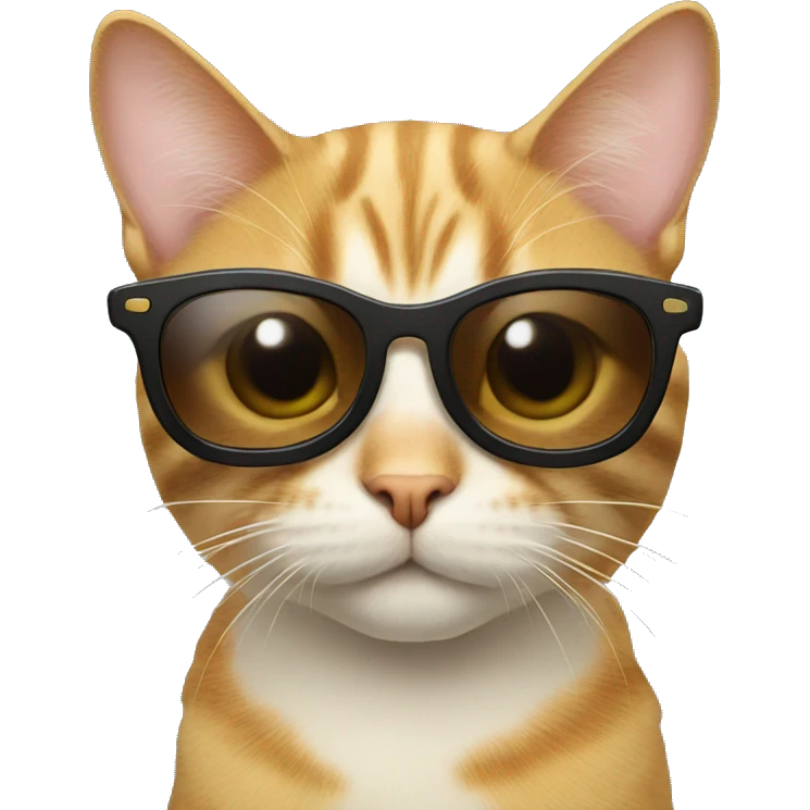 Cat wearing sunglasses emoji