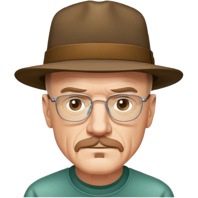 Walter White in hat emoji