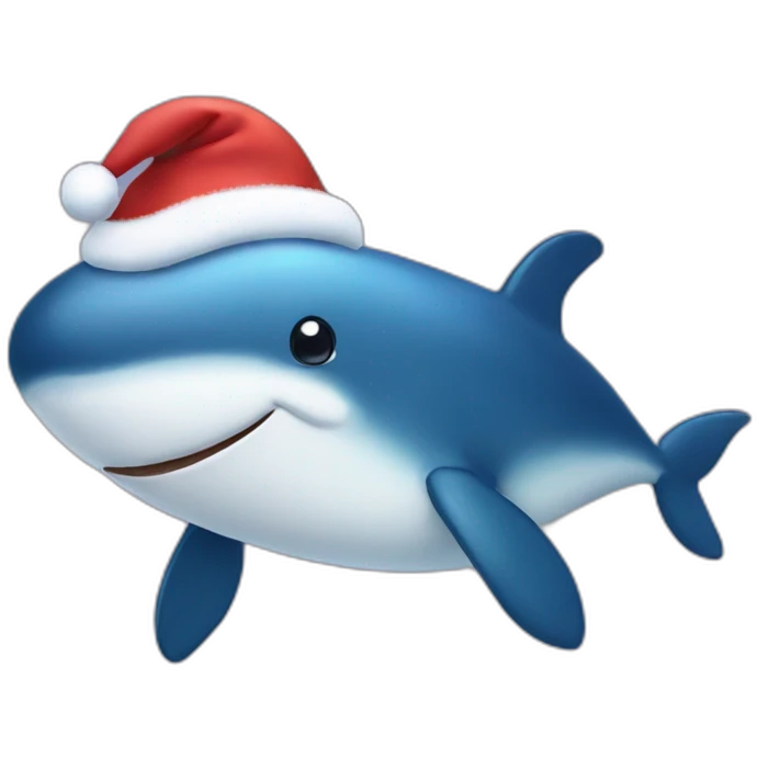 christmas whale emoji