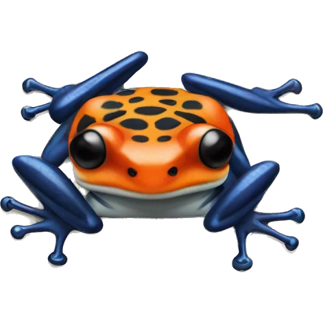 poison arrow frog top view emoji
