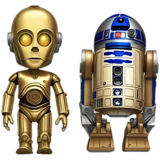 C-3PO and R2-D2 emoji