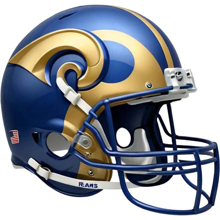 LA Rams helmet and logo emoji