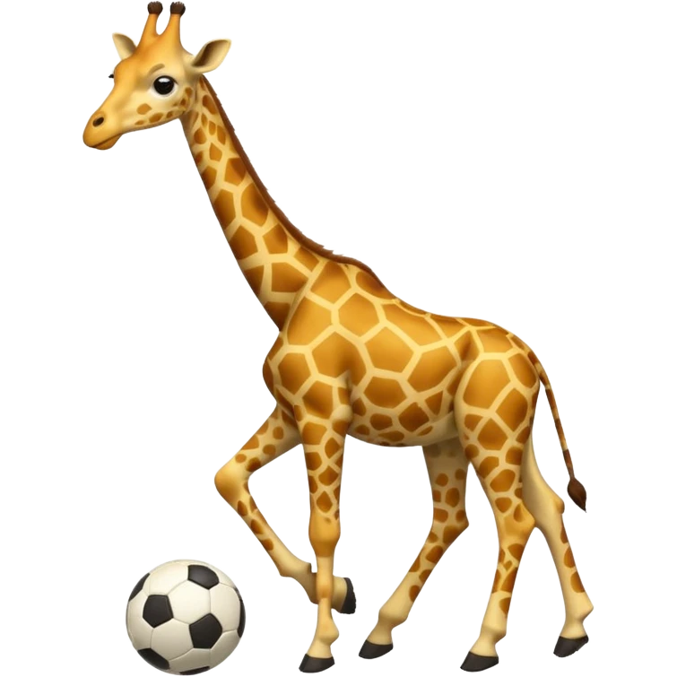 soccer player giraffe emoji