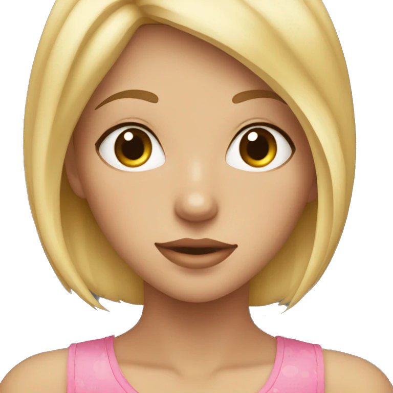 blonde cute girl with hazel eyes with freckles emoji