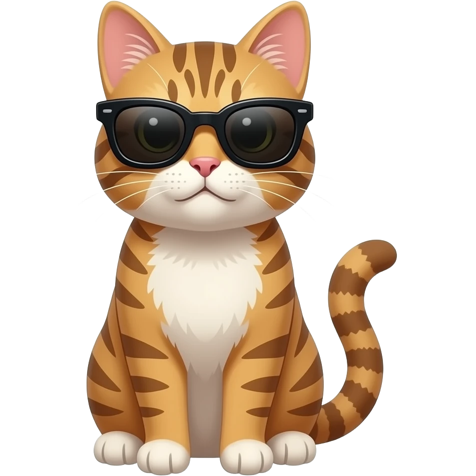 Cat wearing sunglasses emoji