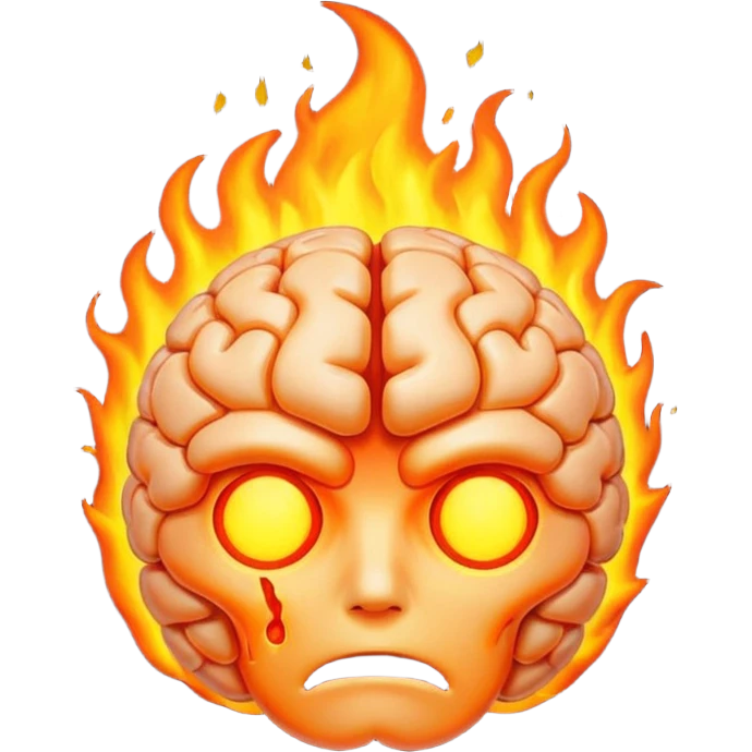 brain on fire emoji