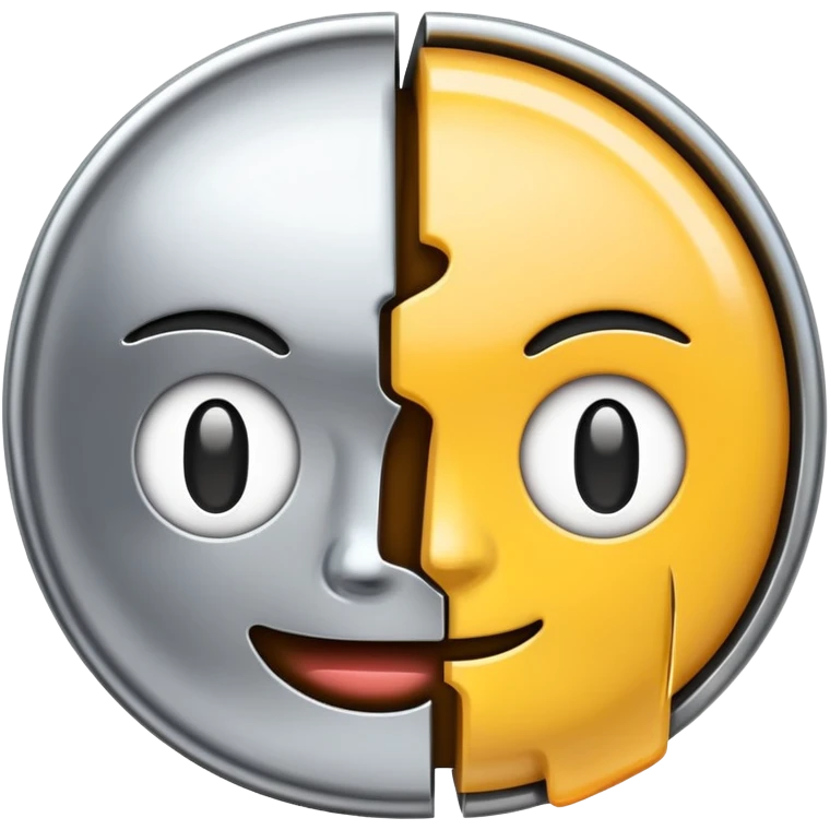emoji head sliced in half emoji