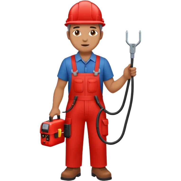 full bady red electrshn emoji