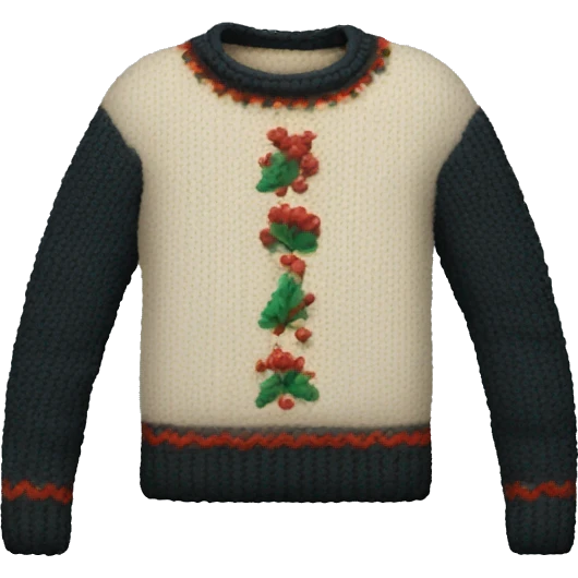 a sweater with a very long sleeve emoji