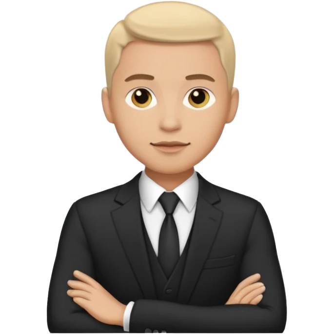 Suit and guy emoji