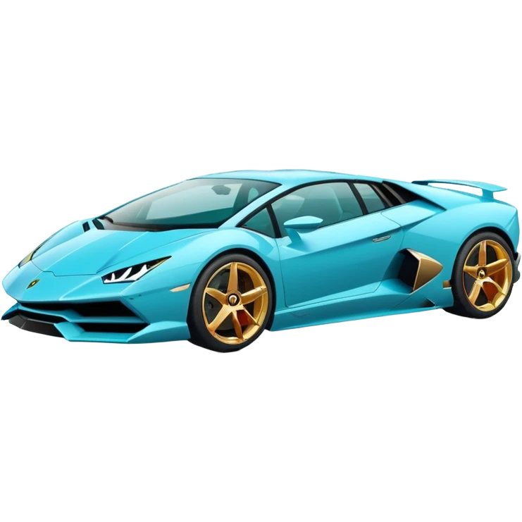 Lamborghini sian cyan emoji