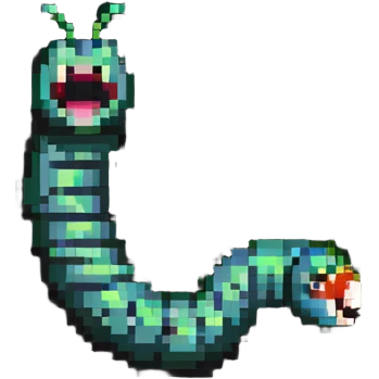 colorful worm emoji