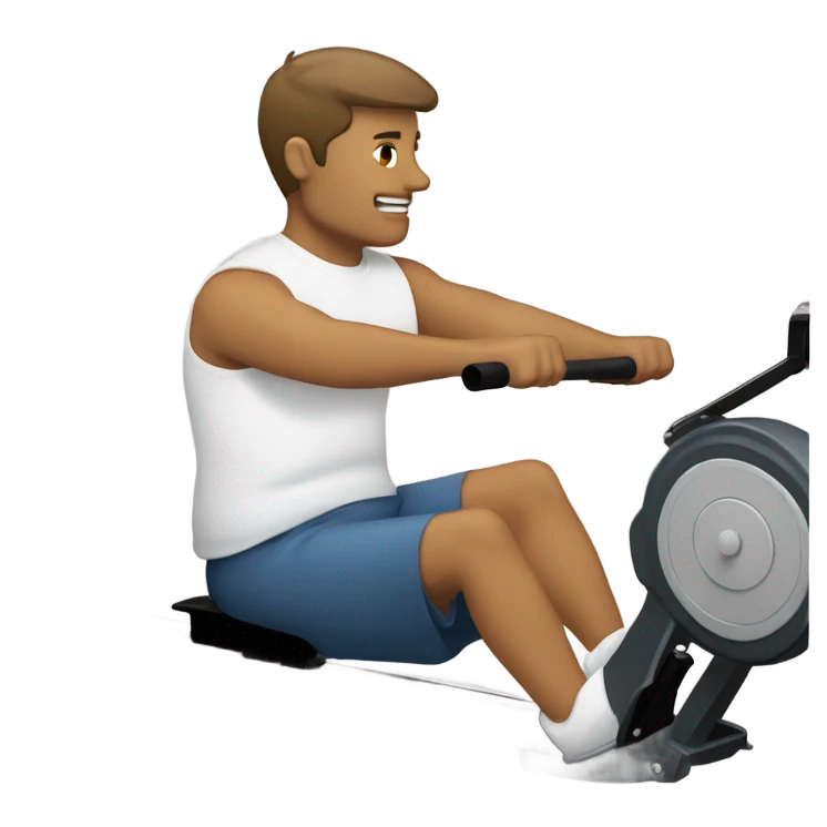 rowing on a rowing machine emoji