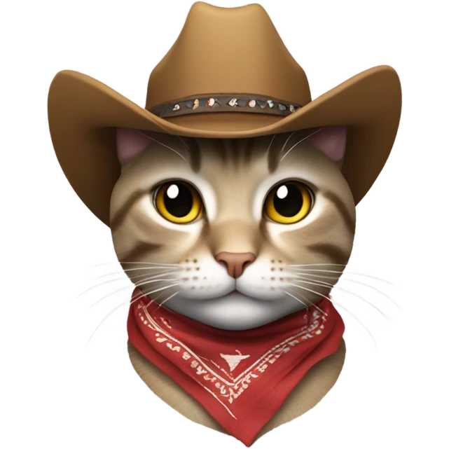 Cowboy kitty cat  emoji