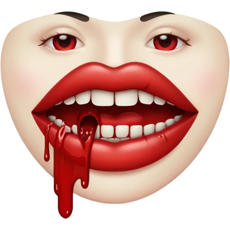 Язык с кровью emoji