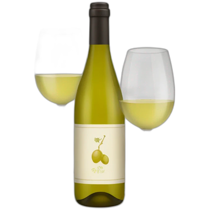 white wine emoji