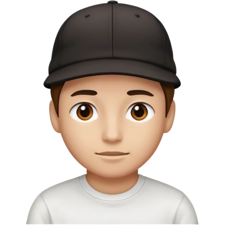 Creme un emoji con gorra hacia tras como cholo emoji