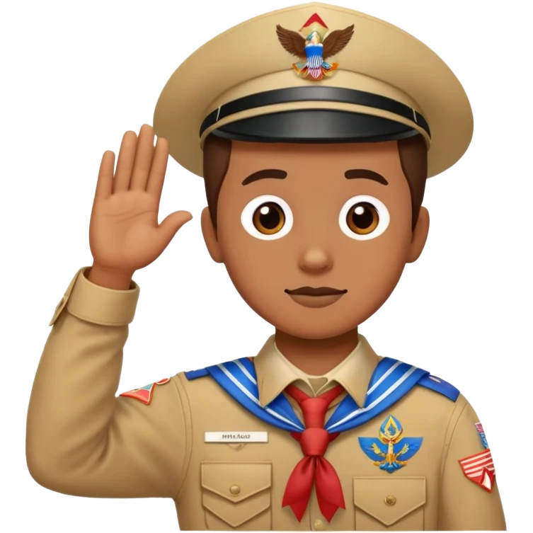 Eagle Scout salute emoji