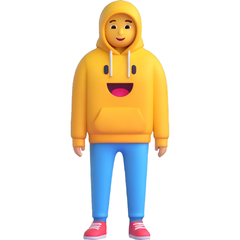 homeless person, isometric view, bright colors, 3D Emoji style emoji
