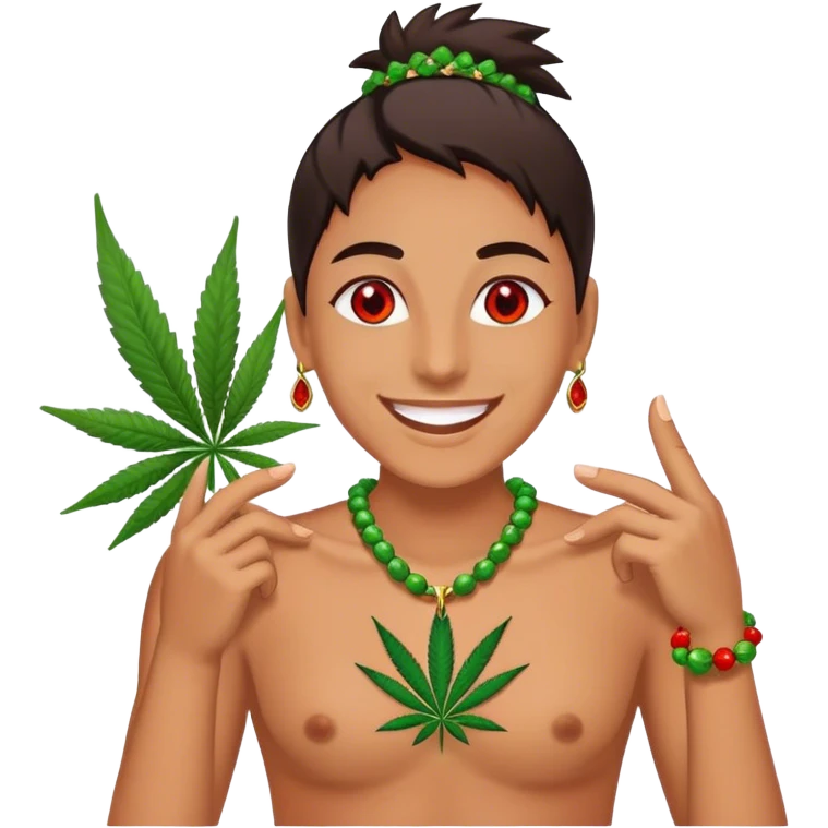 High on weed emoji emoji