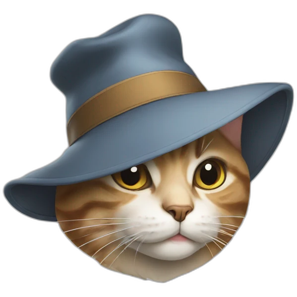 cat wearing a hat emoji