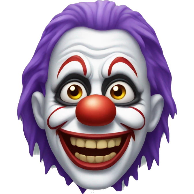 scary clown emoji