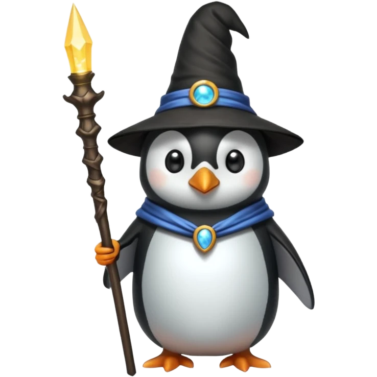 Penguin Wizard emoji
