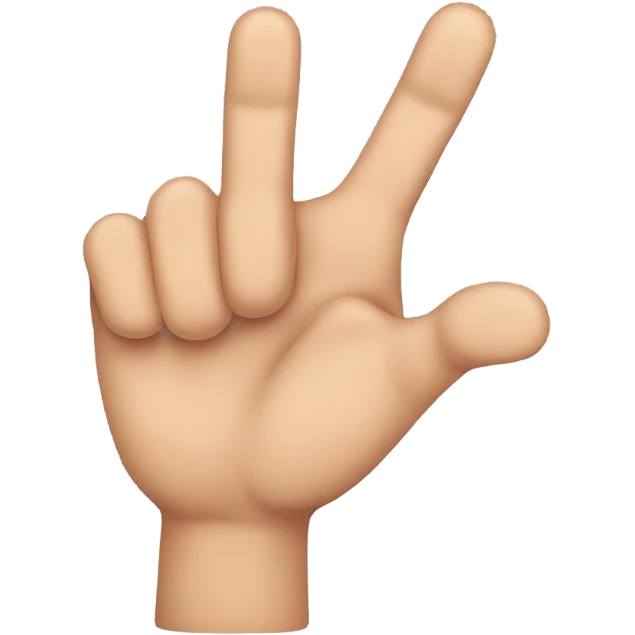 Pointer finger and thumb  emoji