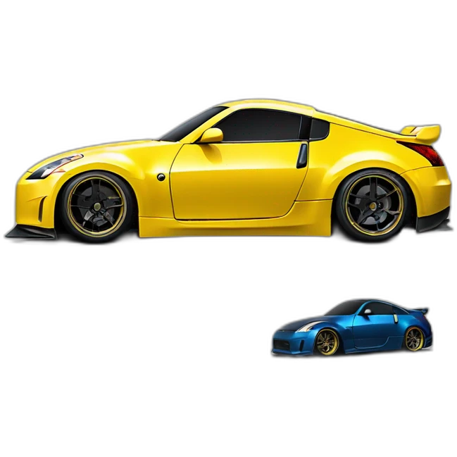 350z drift tuning yellow emoji