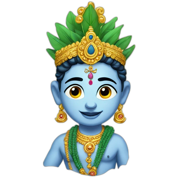 Hindu god lord Krishna emoji