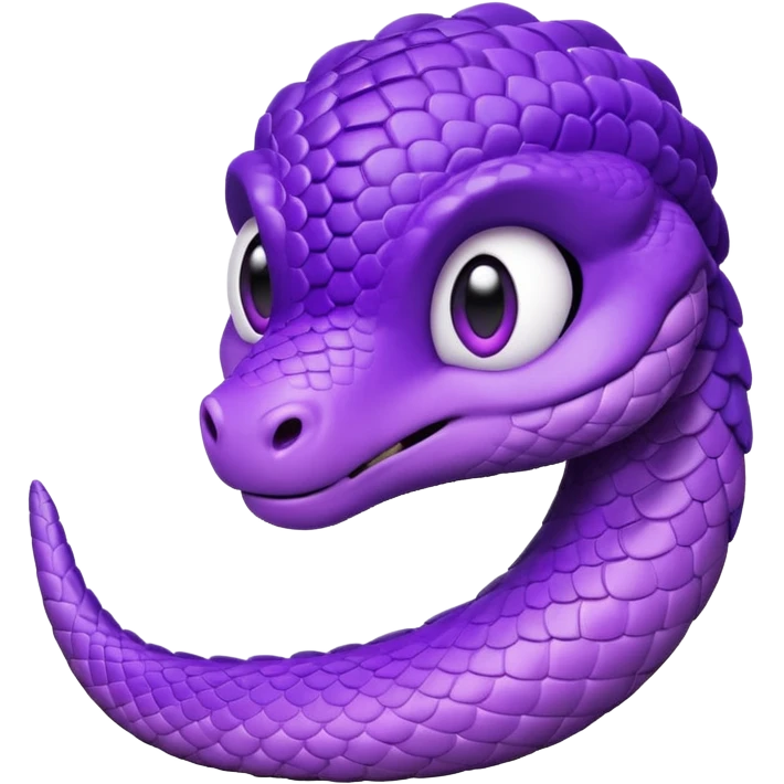  i want a animated emoji with the text "'Lil Viper sorry" for a little purple cute viper emoji