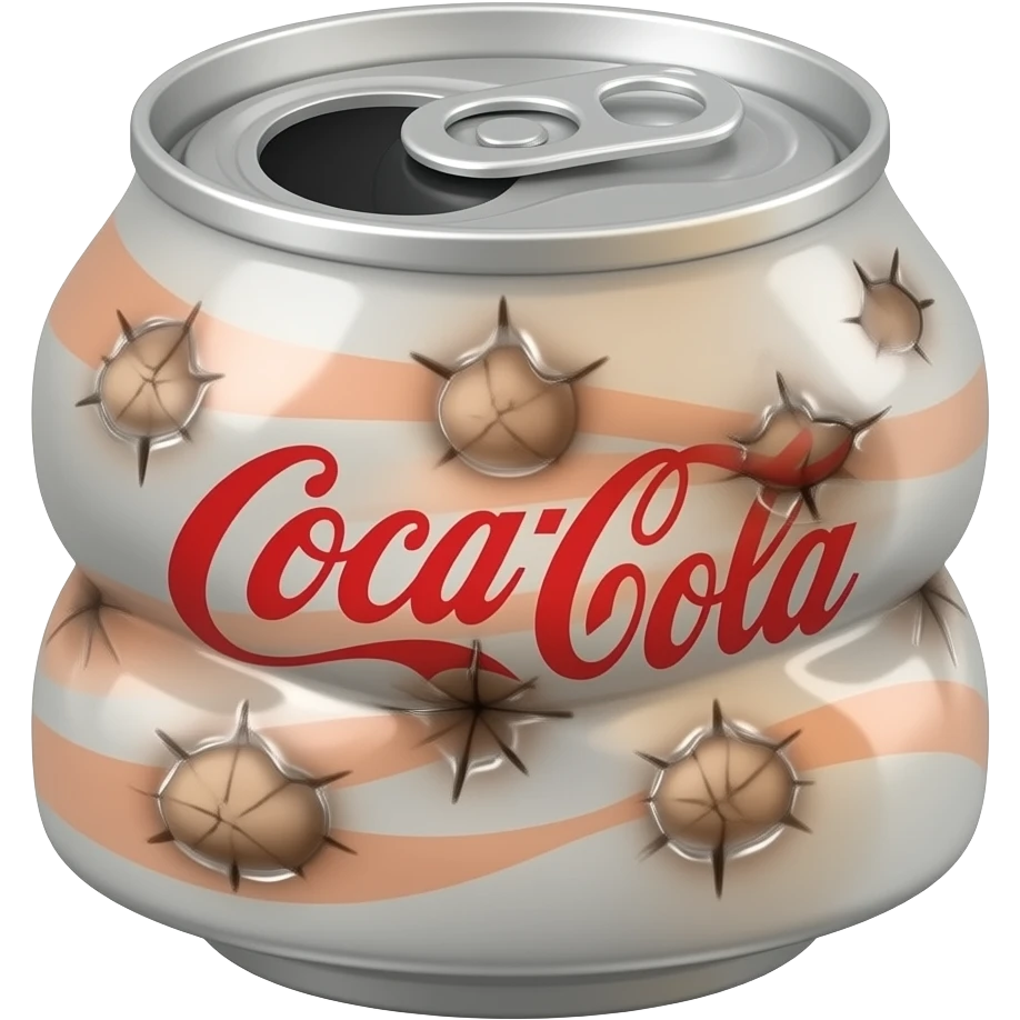 Squashed Soda Can, More dents emoji