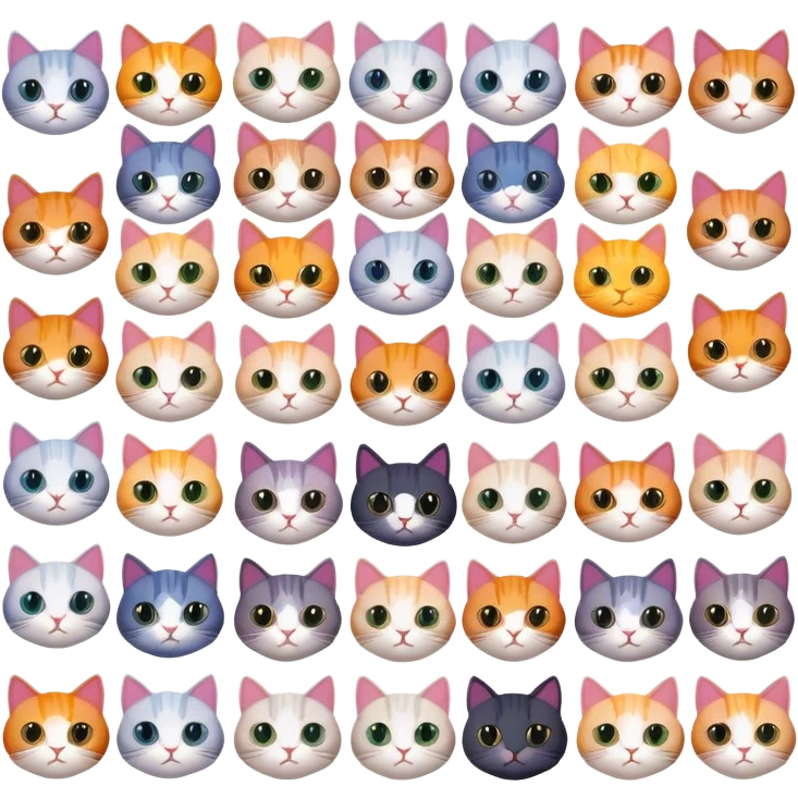 16 cats emoji