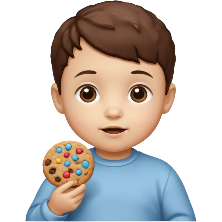Babie Holding Cookie emoji